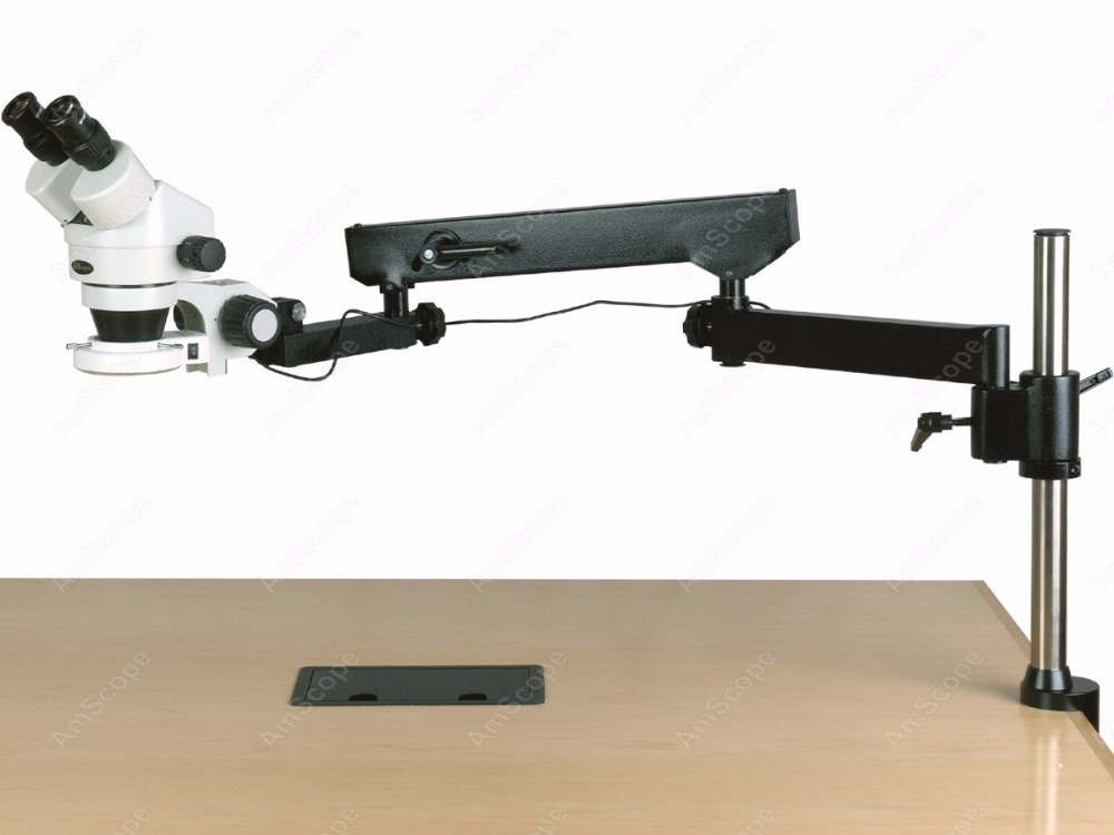 Amscope Microscope Stereo 7X-45X - Бинокулярный стереомикроскоп AmScope с зумом 7X-45X+