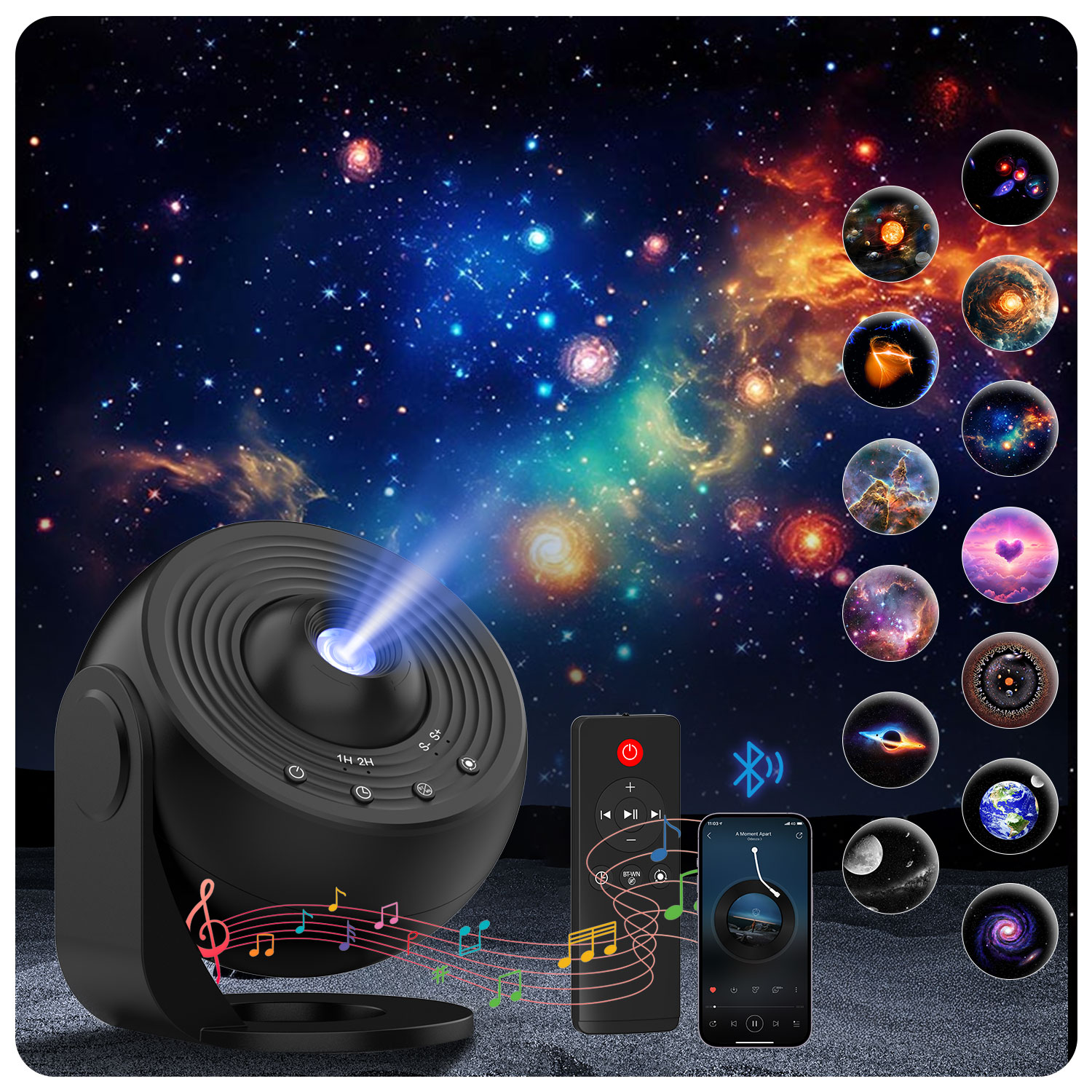 Planetarium Projector Home - Проектор звездного неба Galaxy Pro, ночник