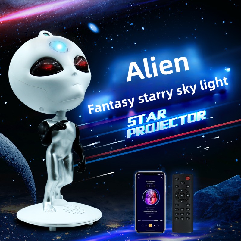 Planetarium Projector Home - Проектор Alien Galaxy Star с Bluetooth-динамиком,