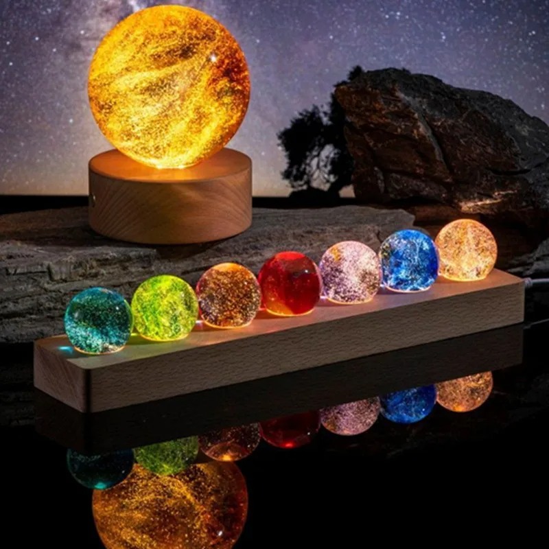 Светящийся стеклянный шар-звез – обзор и цена Solar System Orrery