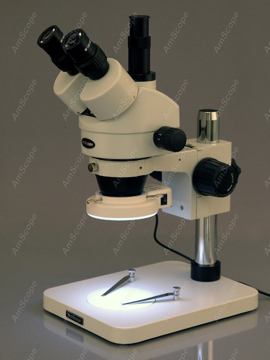 Тринокулярный стереомикроскоп  – обзор и цена Amscope Microscope Stereo 7X-45X